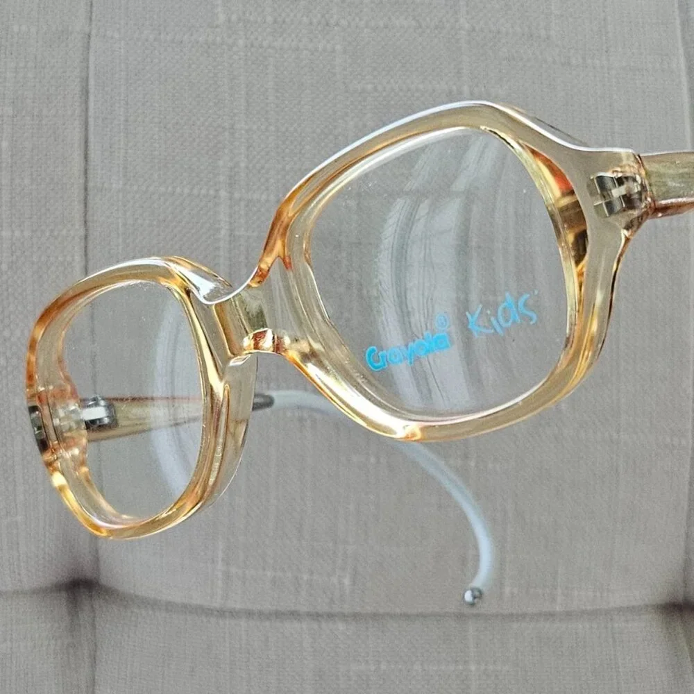 Crayola Kids Eyeglasses Frame Tan Classic Eyewear Frame 36[]16